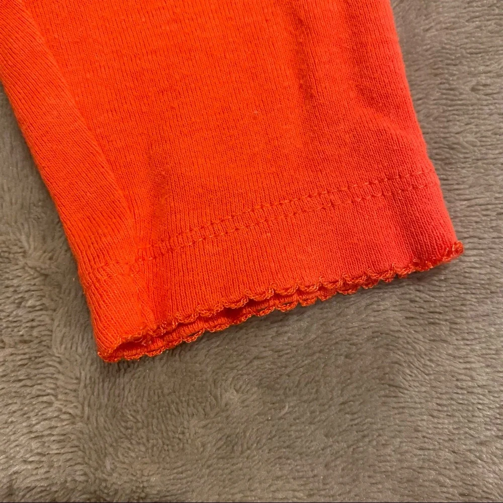 Carter's Baby Orange Lettuce Trim Pants Size 3 Months